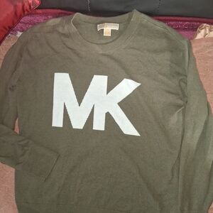 Michael Kors Dark Green Crewneck Sweater